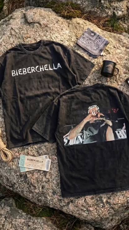 Bieberchella JB Heart Wash Shirt, Vintage Concert Shirt, 2000S Pop Nostalgic Tee