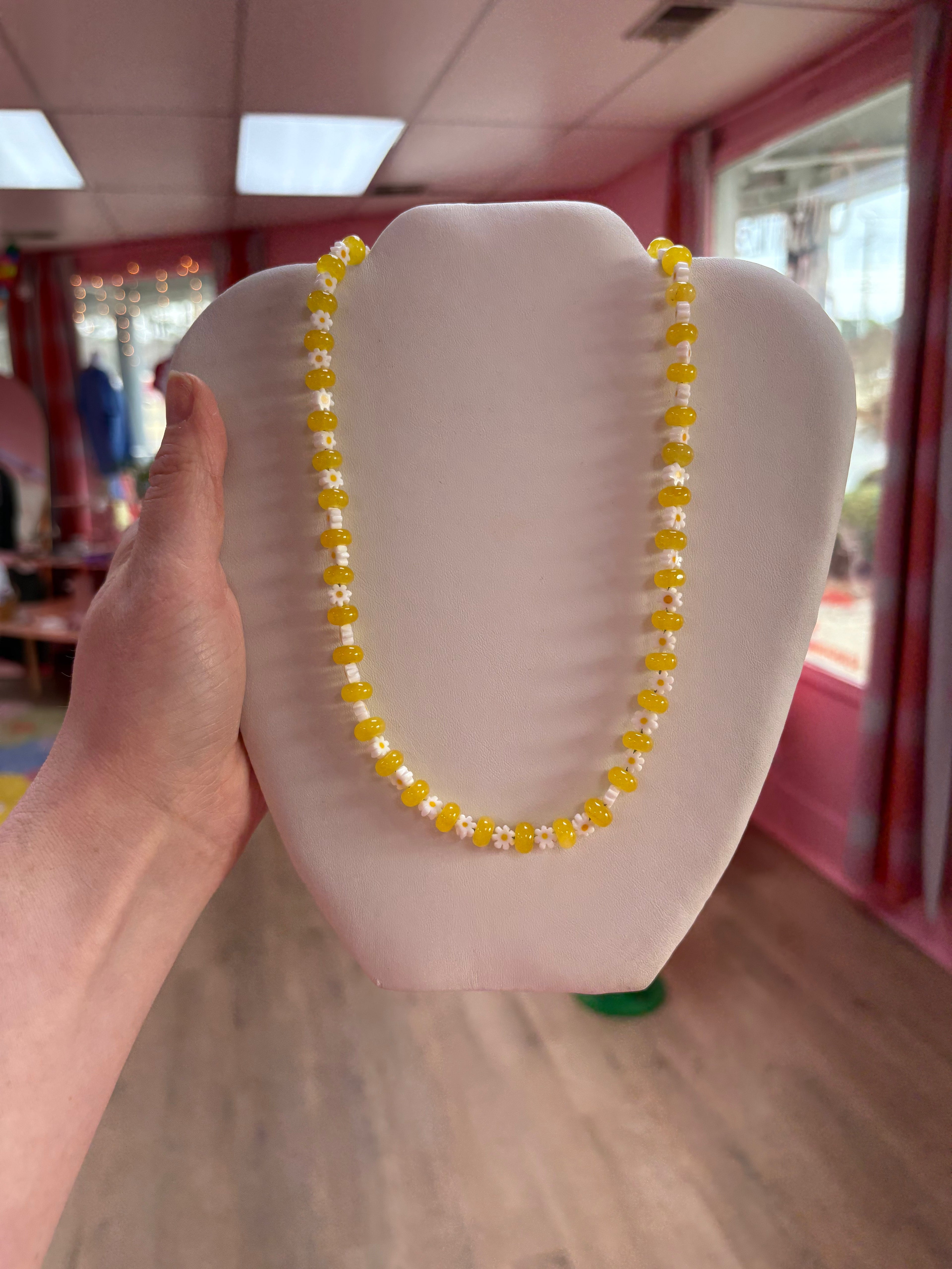 Summer Flowers Beaded Necklace